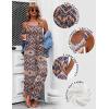 image:imageEkouaer Womens Casual Overalls Loose Wide Leg Jumpsuits Summer Boho Floral Printed Baggy Rompers with PocketsOrange Bohemian