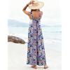 image:imageEkouaer Womens Casual Overalls Loose Wide Leg Jumpsuits Summer Boho Floral Printed Baggy Rompers with PocketsPink Black Floral