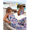 image:imageEkouaer Womens Casual Overalls Loose Wide Leg Jumpsuits Summer Boho Floral Printed Baggy Rompers with PocketsPink Black Floral