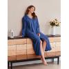 image:imageEkouaer Womens Flannel Robe Zipper Front Robes Full Length BathrobeSXXLDark Blue