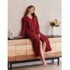 image:imageEkouaer Womens Flannel Robe Zipper Front Robes Full Length BathrobeSXXLDark Red
