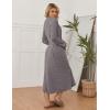image:imageEkouaer Womens Robe Long Bathrobe Lightweight Soft Knit Kimono Robes Ladies Casual Sleepwear S3XLAdim Gray