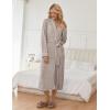 image:imageEkouaer Womens Robe Long Bathrobe Lightweight Soft Knit Kimono Robes Ladies Casual Sleepwear S3XLAkhaki
