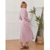 image:imageEkouaer Womens Robe Long Bathrobe Lightweight Soft Knit Kimono Robes Ladies Casual Sleepwear S3XLApink