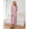 image:imageEkouaer Womens Robe Long Bathrobe Lightweight Soft Knit Kimono Robes Ladies Casual Sleepwear S3XLApink