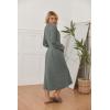 image:imageEkouaer Womens Robe Long Bathrobe Lightweight Soft Knit Kimono Robes Ladies Casual Sleepwear S3XLArmy Green