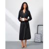 image:imageEkouaer Womens Robe Long Bathrobe Lightweight Soft Knit Kimono Robes Ladies Casual Sleepwear S3XLBlack