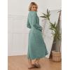 image:imageEkouaer Womens Robe Long Bathrobe Lightweight Soft Knit Kimono Robes Ladies Casual Sleepwear S3XLBright Green