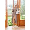 image:imageEkouaer Womens Robe Long Bathrobe Lightweight Soft Knit Kimono Robes Ladies Casual Sleepwear S3XLBrown