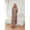 image:imageEkouaer Womens Robe Long Bathrobe Lightweight Soft Knit Kimono Robes Ladies Casual Sleepwear S3XLBrown