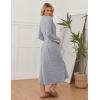 image:imageEkouaer Womens Robe Long Bathrobe Lightweight Soft Knit Kimono Robes Ladies Casual Sleepwear S3XLLight Grey