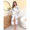 image:imageEkouaer Womens Robe Long Knit Kimono Bathrobe Lightweight Sleepwear Soft Ladies Loungewear with Pockets SXXLBlue Eyes