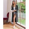 image:imageEkouaer Womens Robe Long Knit Kimono Bathrobe Lightweight Sleepwear Soft Ladies Loungewear with Pockets SXXLDark Gray