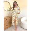 image:imageEkouaer Womens Robe Long Knit Kimono Bathrobe Lightweight Sleepwear Soft Ladies Loungewear with Pockets SXXLZebra
