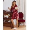 image:imageEkouaer Womens Robes Lightweight 34 Sleeve Short Knit Bathrobe Soft Knee Length Sleepwear Robes with Pockets SXXLTeddy Bear Red Christmas