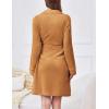 image:imageEkouaer Womens Robes Short Plush Bathrobe Knee Length Warm Soft Jacquard Robe Winter House Coat with Pockets SXXLKhaki