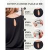 image:imageEkouaer Womens Romper 2026 Summer Casual Short Jumpsuits Beach Vacation Clothes with PocketsA  Black