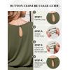 image:imageEkouaer Womens Romper 2026 Summer Casual Short Jumpsuits Beach Vacation Clothes with PocketsArmy Green