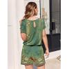 image:imageEkouaer Womens Romper 2026 Summer Casual Short Jumpsuits Beach Vacation Clothes with PocketsFloral Green Boho
