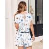 image:imageEkouaer Womens Romper 2026 Summer Casual Short Jumpsuits Beach Vacation Clothes with PocketsFloral White