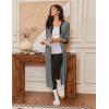 image:imageEkouaer Womens Zipper Robe 34 Sleeves Housecoat Full Length Nightgown Soft Loungewear Robe with Pockets S3XLMid Gray
