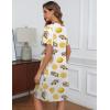 image:imageEkouaer Womens Zipper Robe Short Sleeve Bathrobes Summer Sleepwear Soft Housecoat with Pockets Zip Up House Robes S3XLOyster Lemon