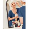 image:imageEkouaer Zip Up Robes for Women Short Sleeves Zipper House Coat Short Bathrobes Lightweight Nightgown with Pockets S3XLDark Blue