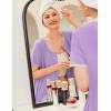 image:imageEkouaer Zip Up Robes for Women Short Sleeves Zipper House Coat Short Bathrobes Lightweight Nightgown with Pockets S3XLLavender