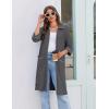 image:imageEkouaer Zipper Robes for Women 34 Sleeve Housecoats Knee Length Bathrobe Lightweight Nightgown with Pockets S3XLDark Grey