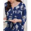image:imageEkouaer Zipper Robes for Women 34 Sleeves Housecoat Soft Nightgowns Sleepwear Mumu House Dresses with PocketsPaisley