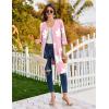image:imageEkouaer Zipper Robes for Women 34 Sleeves Lightweight House Coat Zip Up Bathrobe Soft Nightgown with Pockets S3XLPink Floral
