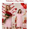 image:imageEkouaer Zipper Robes for Women Short Knit Bathrobes Lightweight Knee Length Housecoat with Pockets Nightgown S3XLCherry