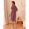 image:imageEkouaer Zipper Robes for Women Short Sleeve Waffle Knit Bathrobe Lightweight House Coat with Pockets Soft LoungwearAcaramel