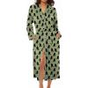 image:imageEkouaer Kimono Robes for Women Long Lightweight Knit Bathrobe Shawl Soft Sleepwear Casual Ladies Loungewear SXXLArmy Green Bigfoot
