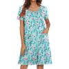 Blue Crushed Floral