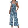 Blue Black Floral