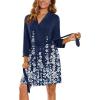 Blue White Floral