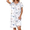 Floral Blue White