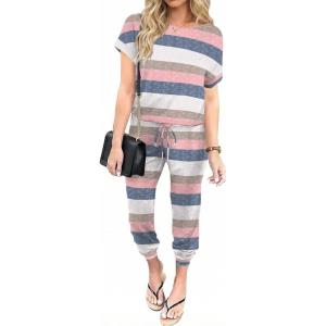 image:imageEkouaer Jumpsuits for Women Dressy Summer Romper Casual Spring Vacation Outfits 2026 One Piece Travel ClothesFloral 669