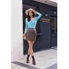 image:imageEKOUAER Deep V Neck Shirts for Women Long Sleeve Thermal Tops Slim Fit Lightweight Undershirts Soft Low Cut Tees XSXXLLight Blue