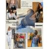image:imageEKOUAER Deep V Neck Shirts for Women Long Sleeve Thermal Tops Slim Fit Lightweight Undershirts Soft Low Cut Tees XSXXLWhtie