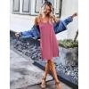 image:imageEkouaer 2 Pack Nightgown for Womens Nightshirt Sleepwear Sleep Tank Chemise Racerback Sleeveless Dress2 Pack Black  Peach Red