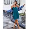 image:imageEkouaer 2 Pack Nightgown for Womens Nightshirt Sleepwear Sleep Tank Chemise Racerback Sleeveless Dress2 Packblackblue Green
