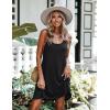 image:imageEkouaer 2 Pack Nightgown for Womens Nightshirt Sleepwear Sleep Tank Chemise Racerback Sleeveless Dress2 Packblackstar Print