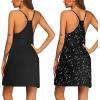 image:imageEkouaer 2 Pack Nightgown for Womens Nightshirt Sleepwear Sleep Tank Chemise Racerback Sleeveless Dress2 Packblackstar Print