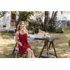 image:imageEkouaer 2 Pack Nightgown for Womens Nightshirt Sleepwear Sleep Tank Chemise Racerback Sleeveless Dress2 Packblackwine Red