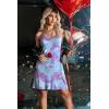 image:imageEkouaer 2 Pack Nightgown for Womens Nightshirt Sleepwear Sleep Tank Chemise Racerback Sleeveless Dress2 Packpuple Tie Dyestar Print
