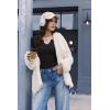 image:imageEkouaer Long Sleeve Shirts for Women V Neck Basic Ribbed T Shirt Thermal Undershirts Slim Fit Casual Tee TopsBlack