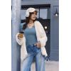 image:imageEkouaer Long Sleeve Shirts for Women V Neck Basic Ribbed T Shirt Thermal Undershirts Slim Fit Casual Tee TopsHaze Blue