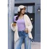 image:imageEkouaer Long Sleeve Shirts for Women V Neck Basic Ribbed T Shirt Thermal Undershirts Slim Fit Casual Tee TopsLight Purple